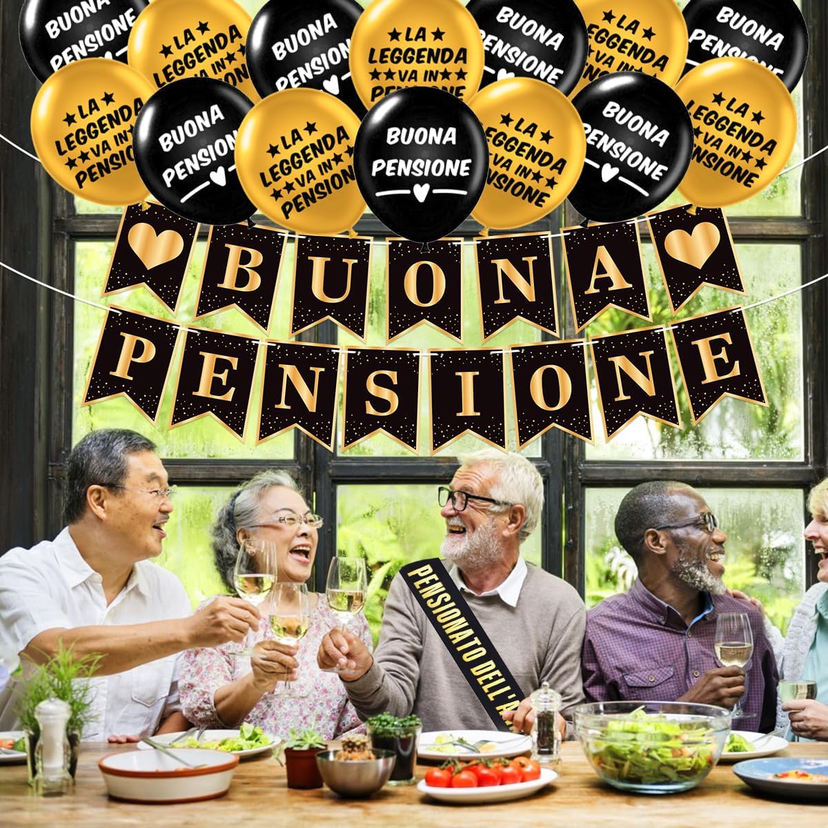 Striscioni e Palloncini Finalmente in Pensione - immagine 5