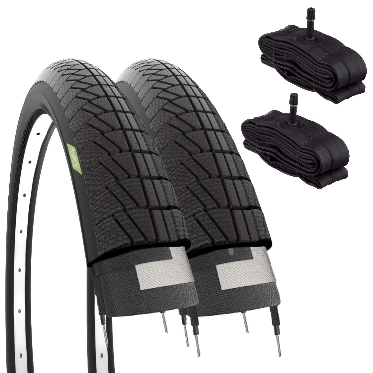 2 Copertoni 20 x 1.75 Neri + Camere d'Aria America