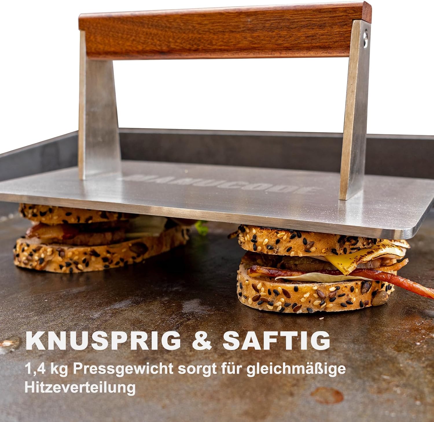 Pressa per Hamburger in Acciaio Inossidabile 1.4kg - immagine 2