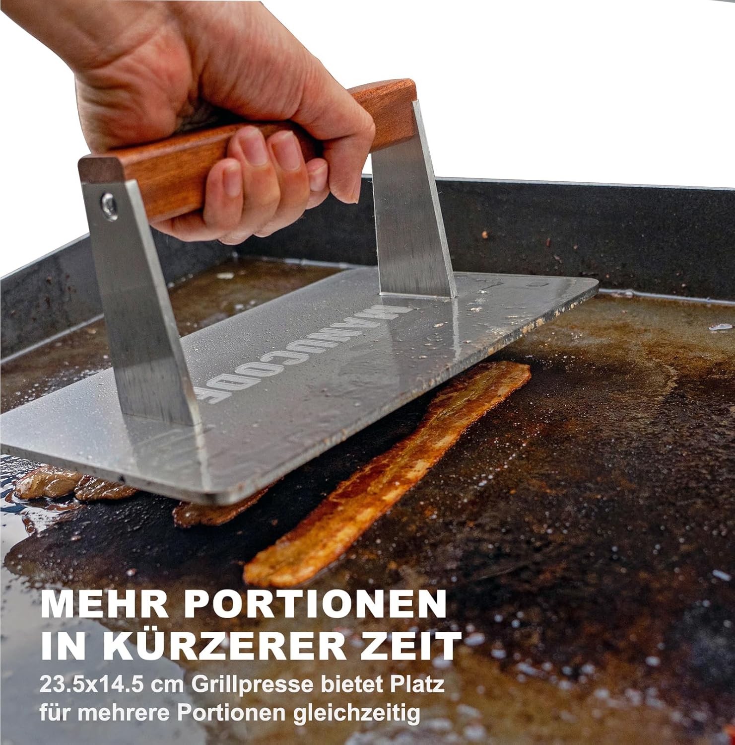 Pressa per Hamburger in Acciaio Inossidabile 1.4kg - immagine 3