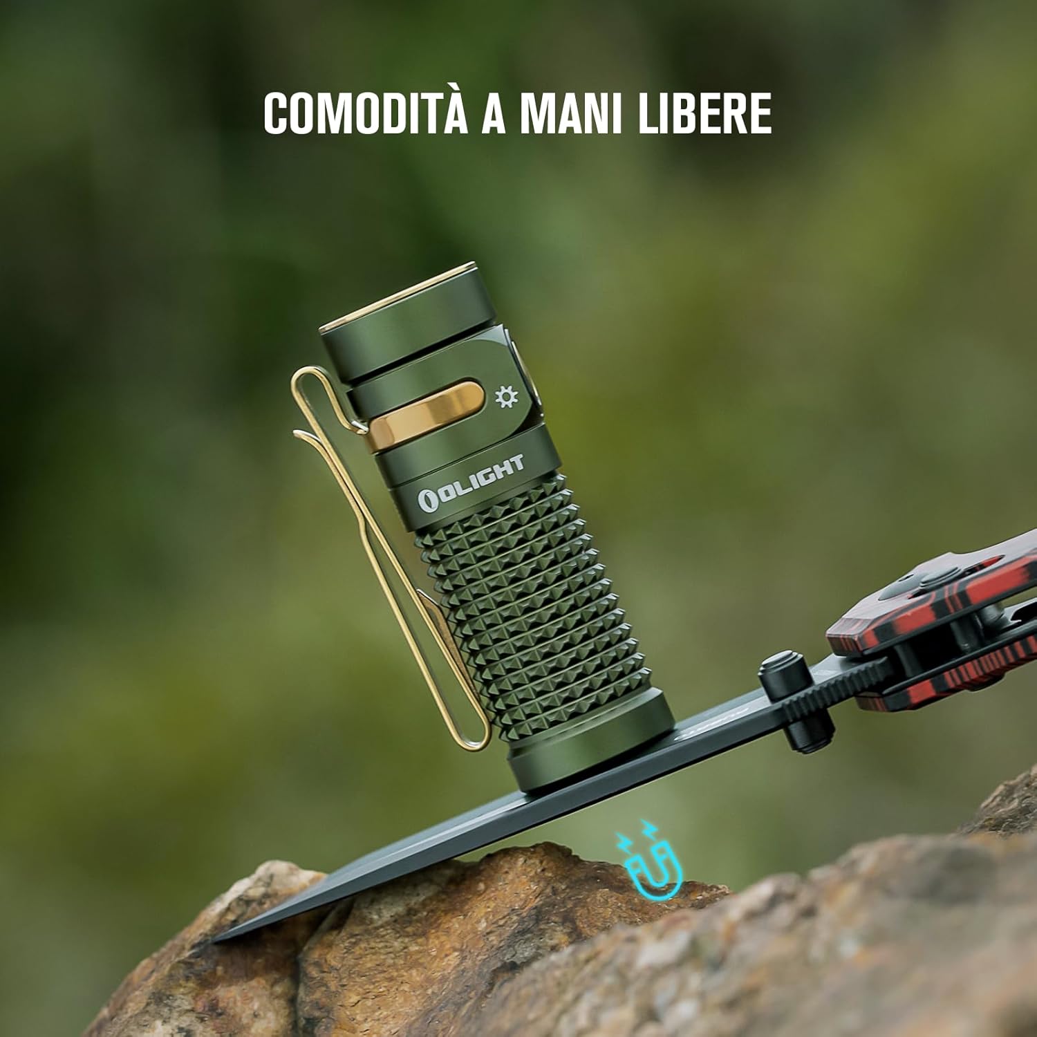 OLIGHT Baton 4 Standalone - Torcia Tascabile EDC 1300 lm, Verde - immagine 6