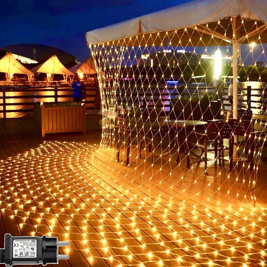 Redefun Rete di Luci Albero di Natale 3x2m, Bianco Caldo (2 Pz)