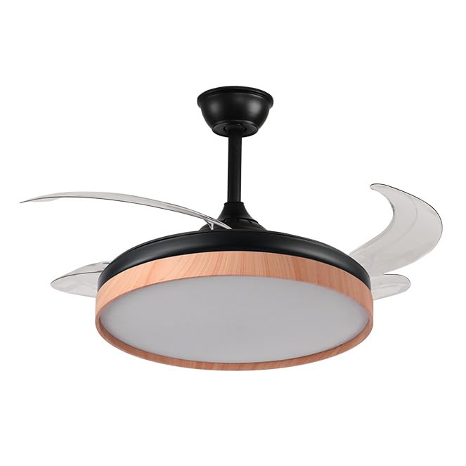 Bel Air Home - Ventilatore da Soffitto Cosmos con LED 36W, Nero