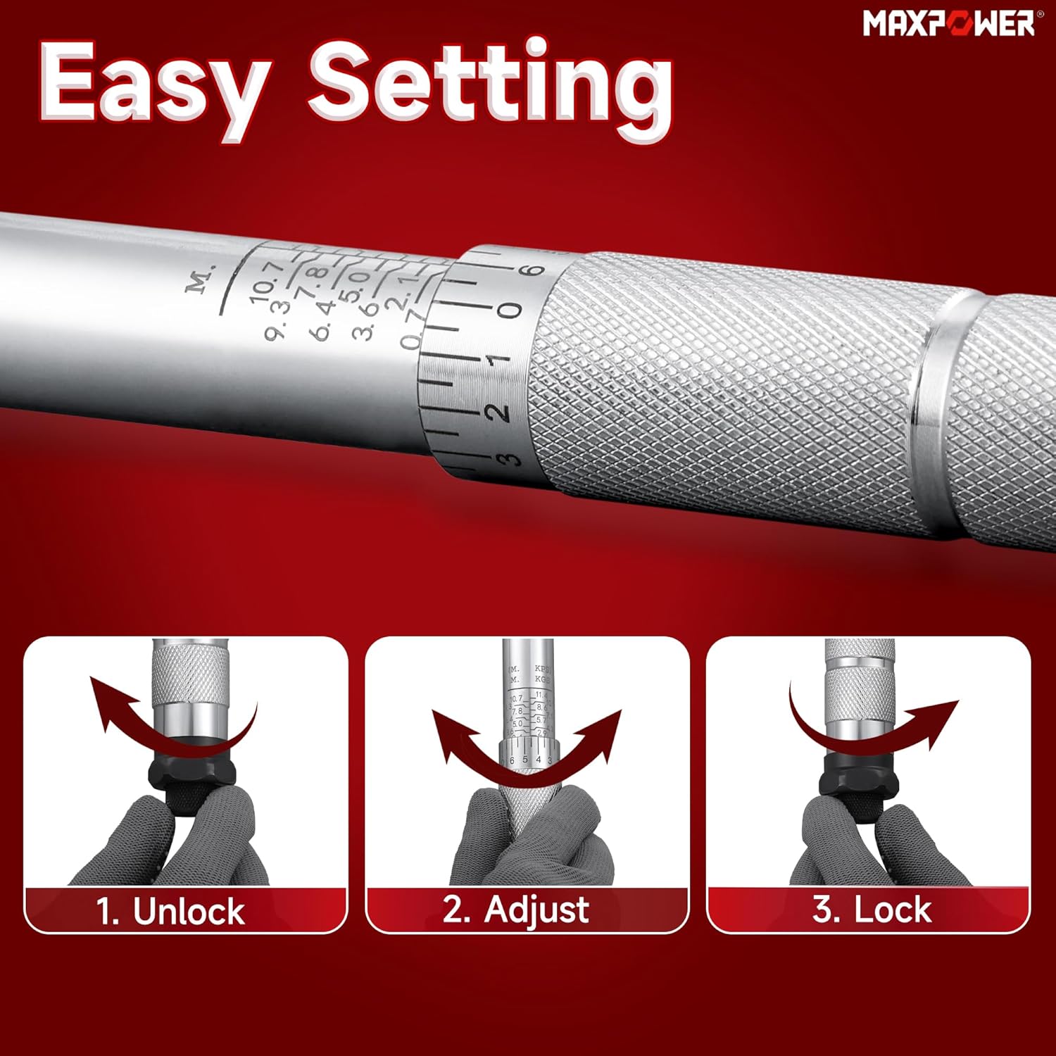 MaxPower Chiave dinamometrica da 3/8'' - immagine 6