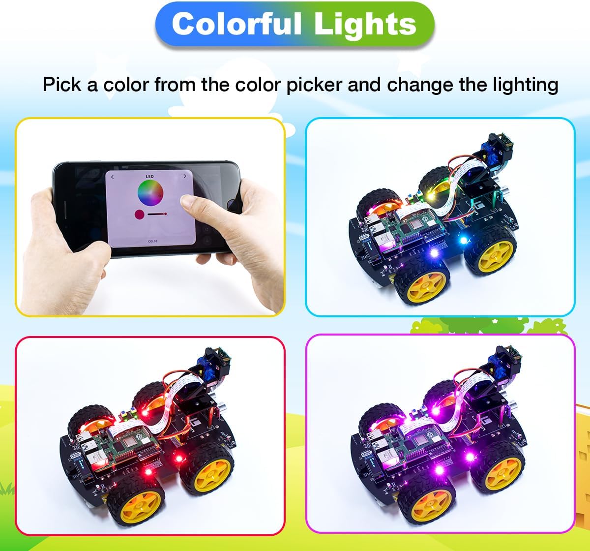 Lafvin Kit Smart Car 4WD per Raspberry Pi - immagine 5