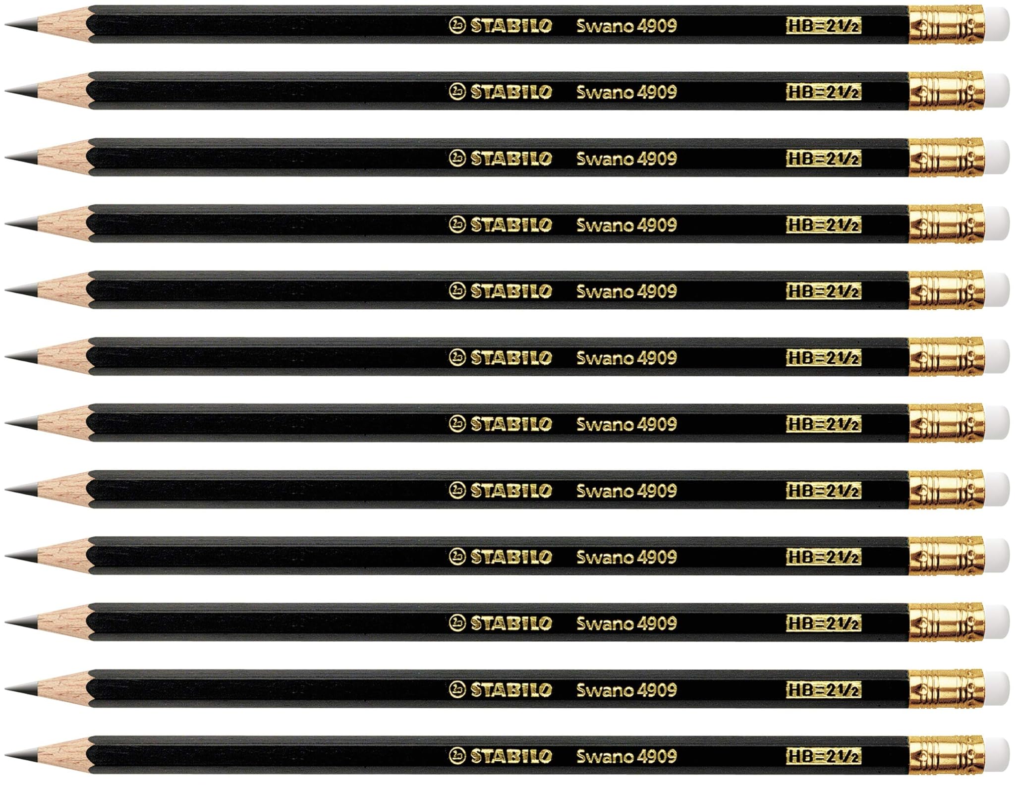 Stabilo swano - Matita in Grafite con Gommino, HB (12 pz)