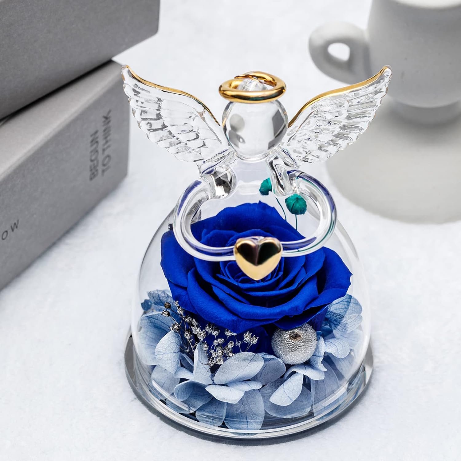 Yamonic Rosa Stabilizzata Vera in Angel Cupola - immagine 2