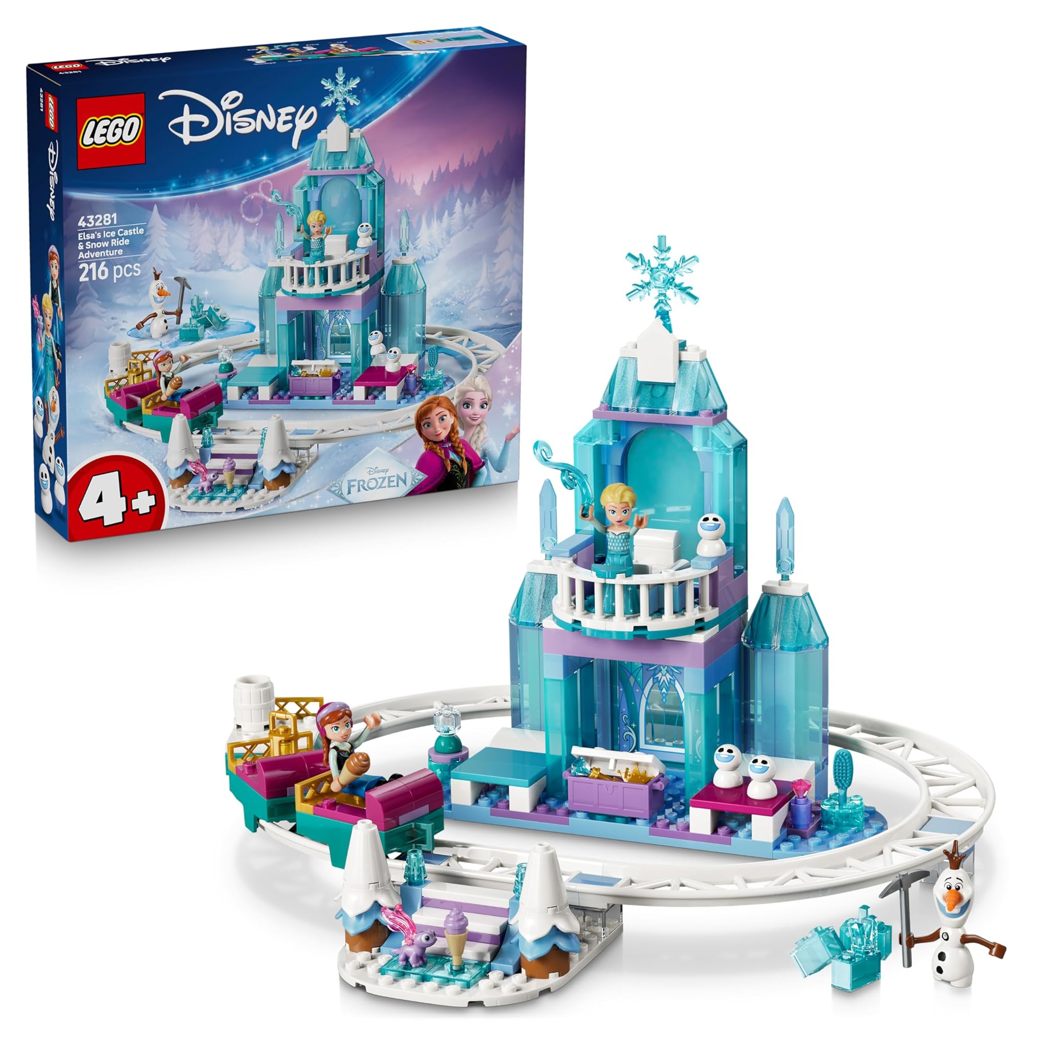 Lego | Disney Frozen Castello di Ghiaccio di Elsa 43281