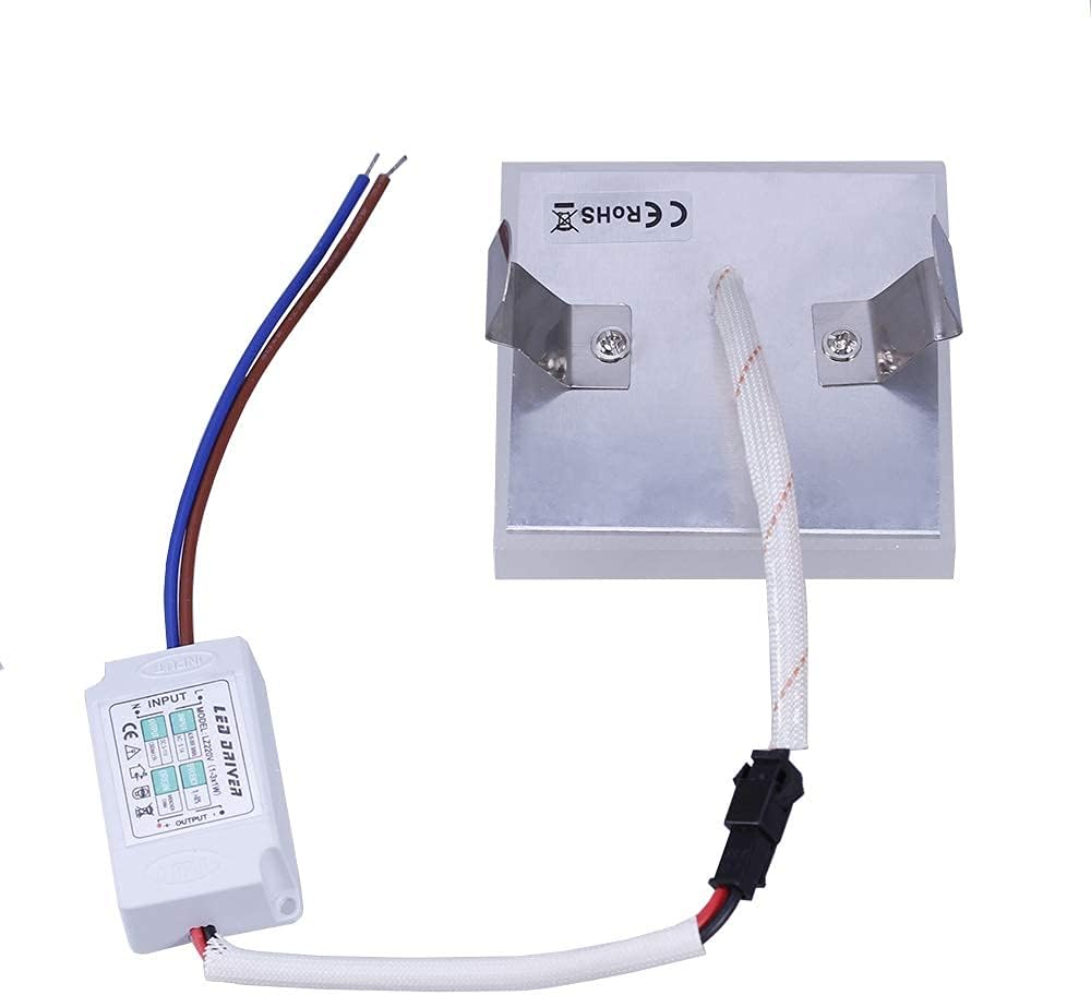 Erwey 4Pcs Applique LED Incasso per Scale 3W - immagine 5