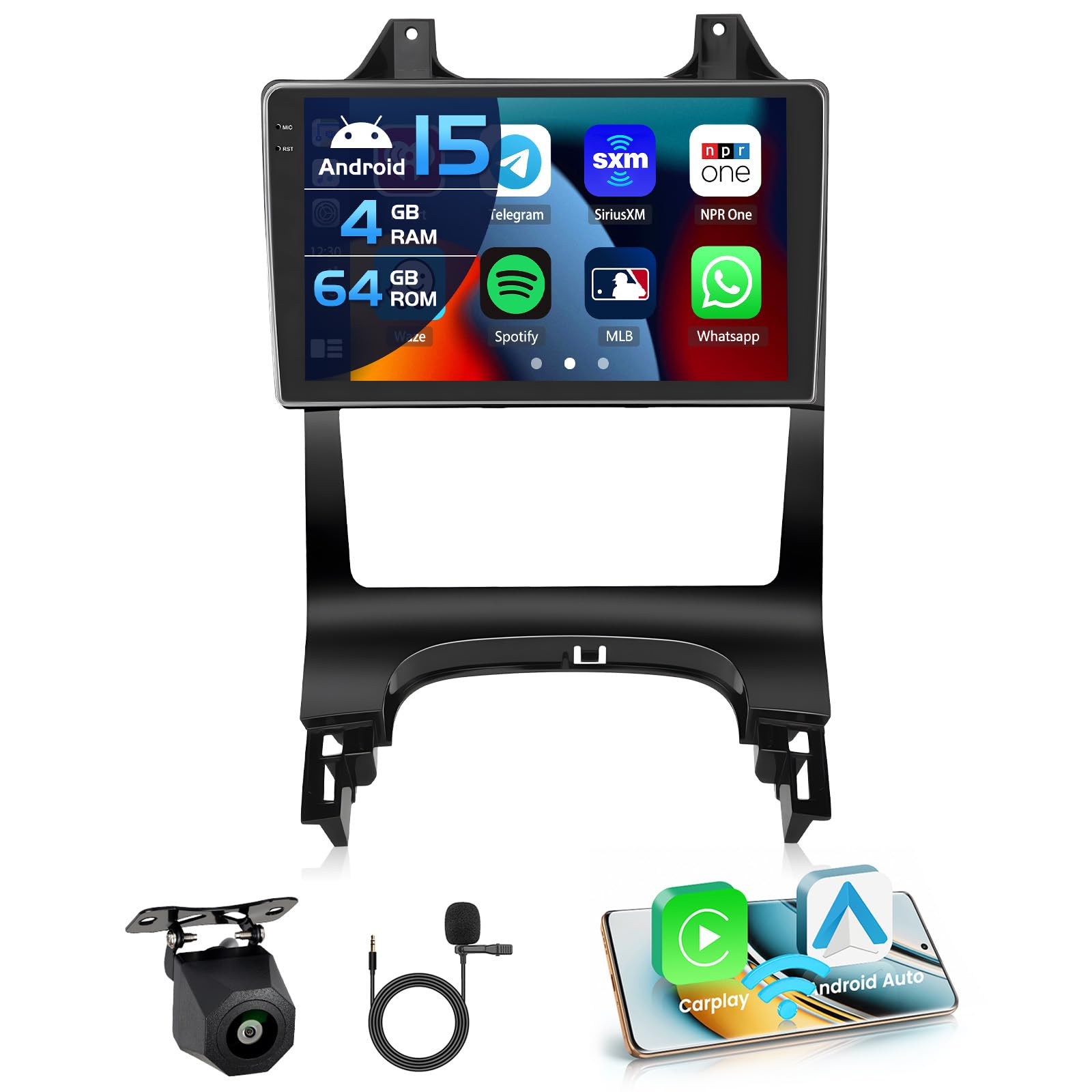 Android 15 Autoradio 9'' In-Cell per Peugeot 3008