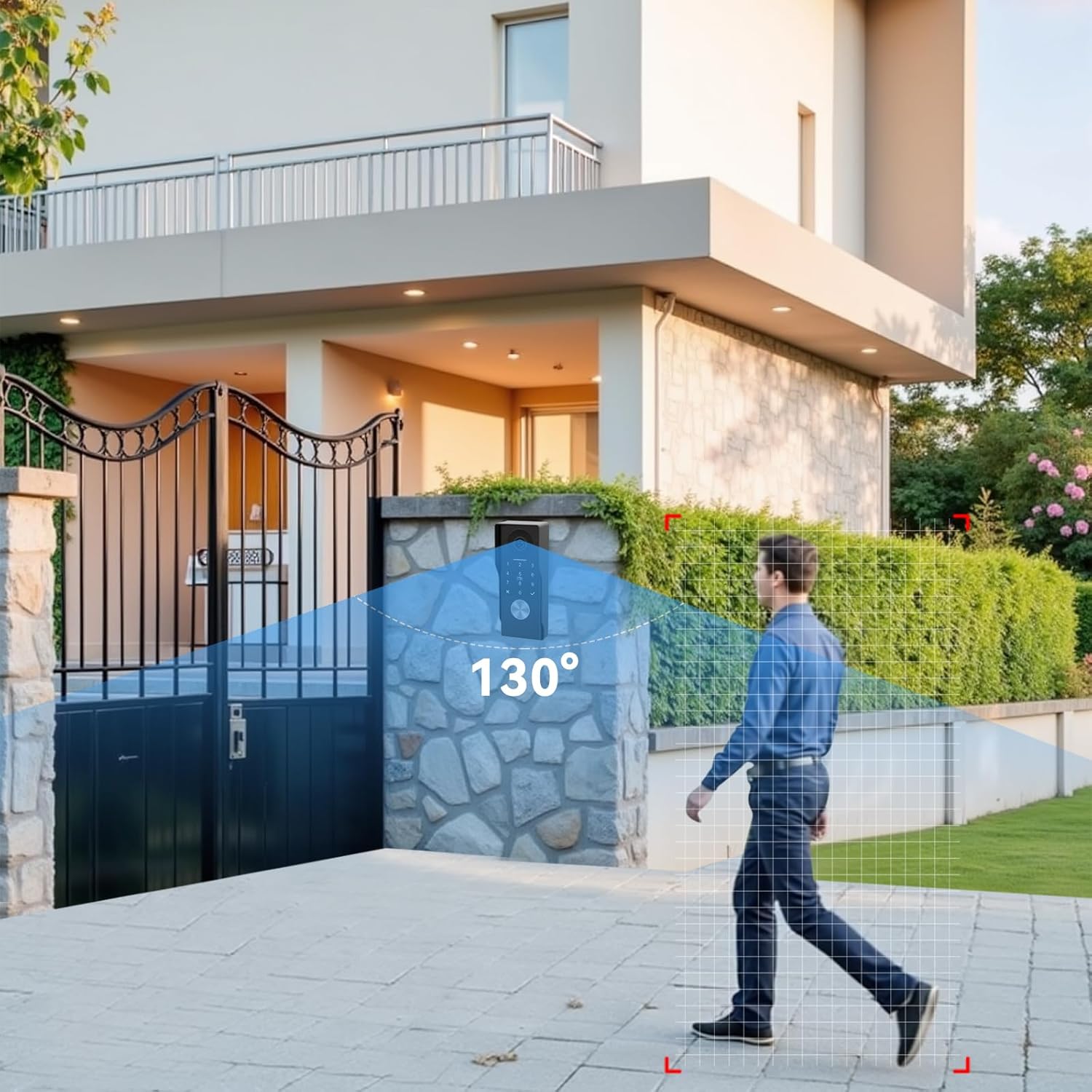 Videocitofono 2 Fili Full HD con Schermo Touch 7" - immagine 4