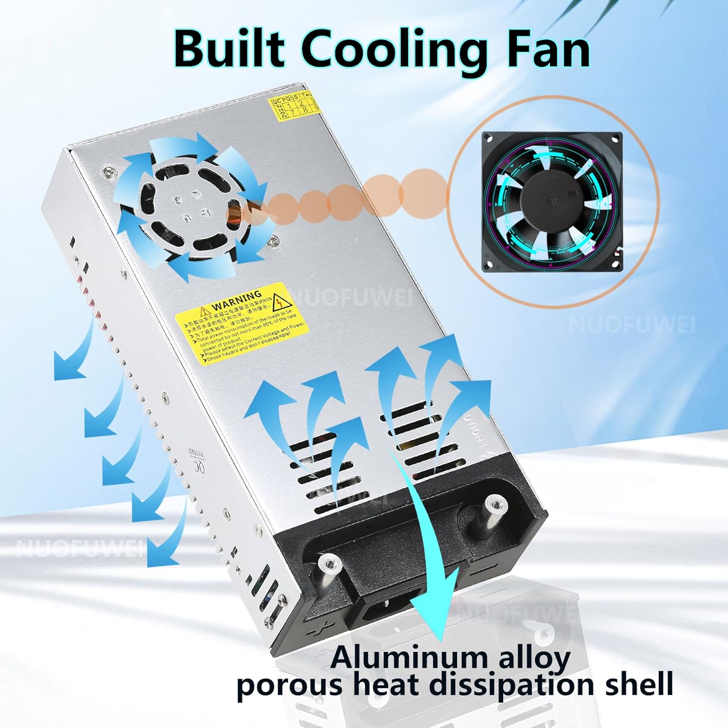 Alimentatore Trasformatore DC 12V 50A 600W - immagine 3