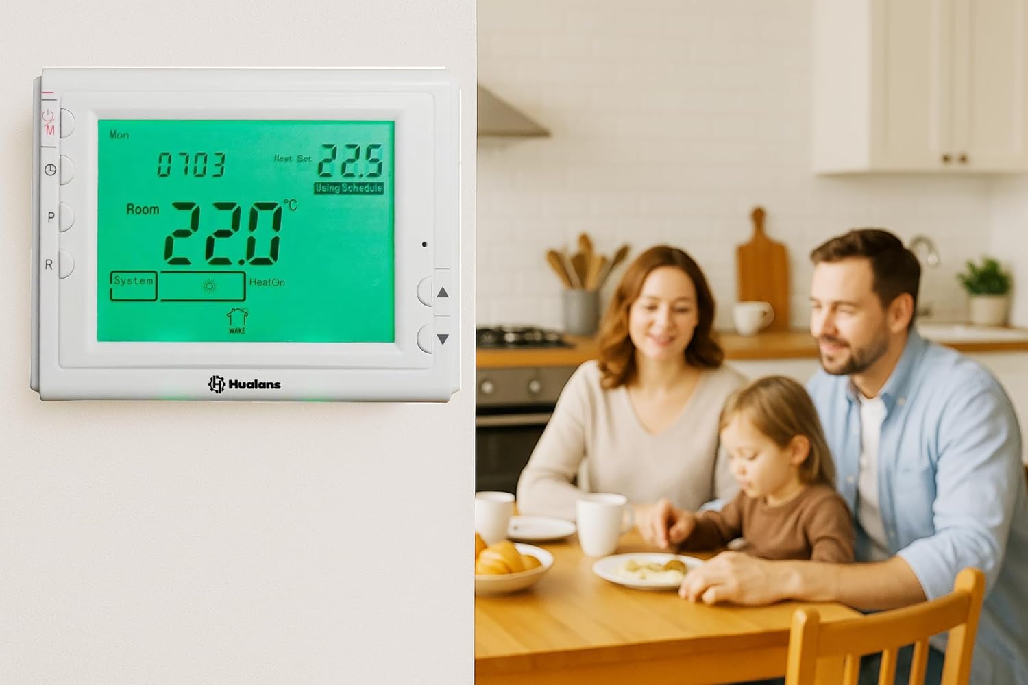 Termostato Digitale Programmabile a Batteria da Parete - immagine 6