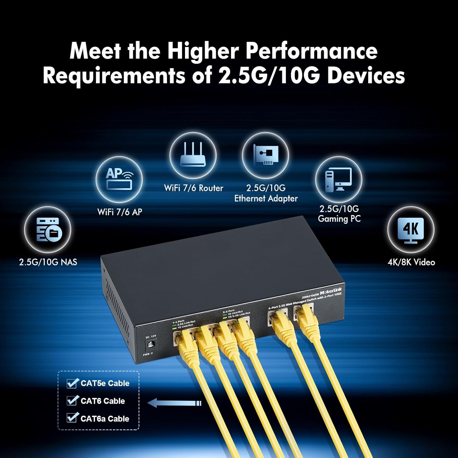 Mokerlink Switch Gestito Easy Web 10G 4x2.5G - immagine 5