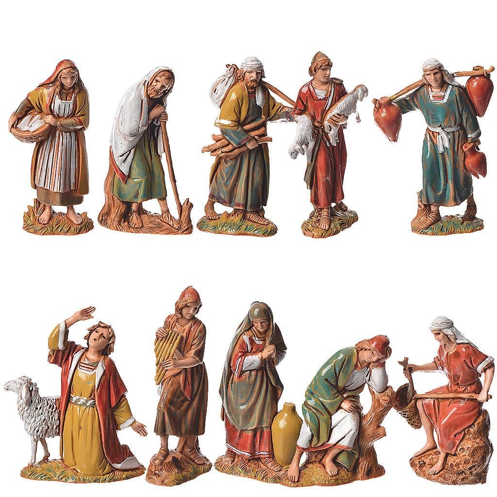 Moranduzzo Set 10 Pastori per Presepe 6,5cm
