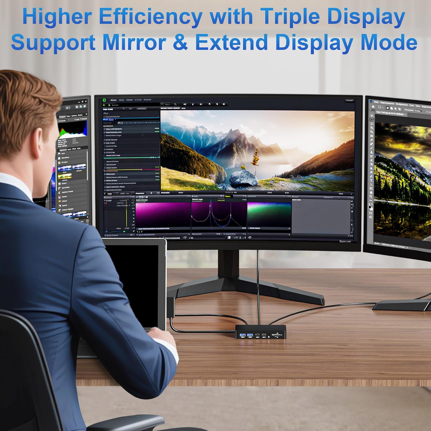 Microsoft Surface Dock - Docking Station 12-in-1 Triple Display - immagine 3