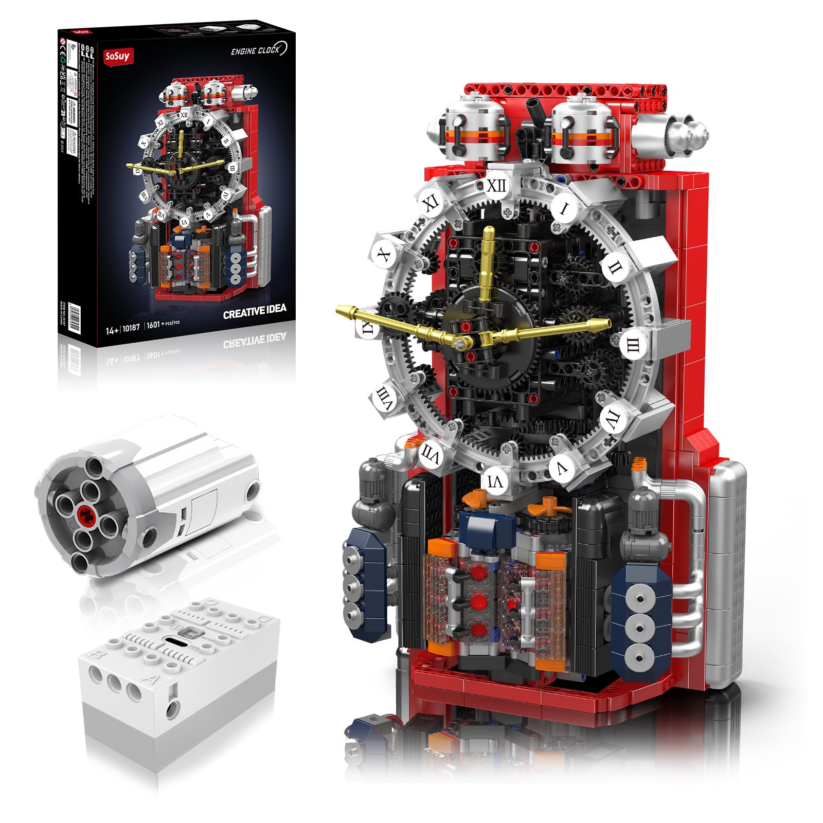Sosuy Building Blocks Orologio Motore