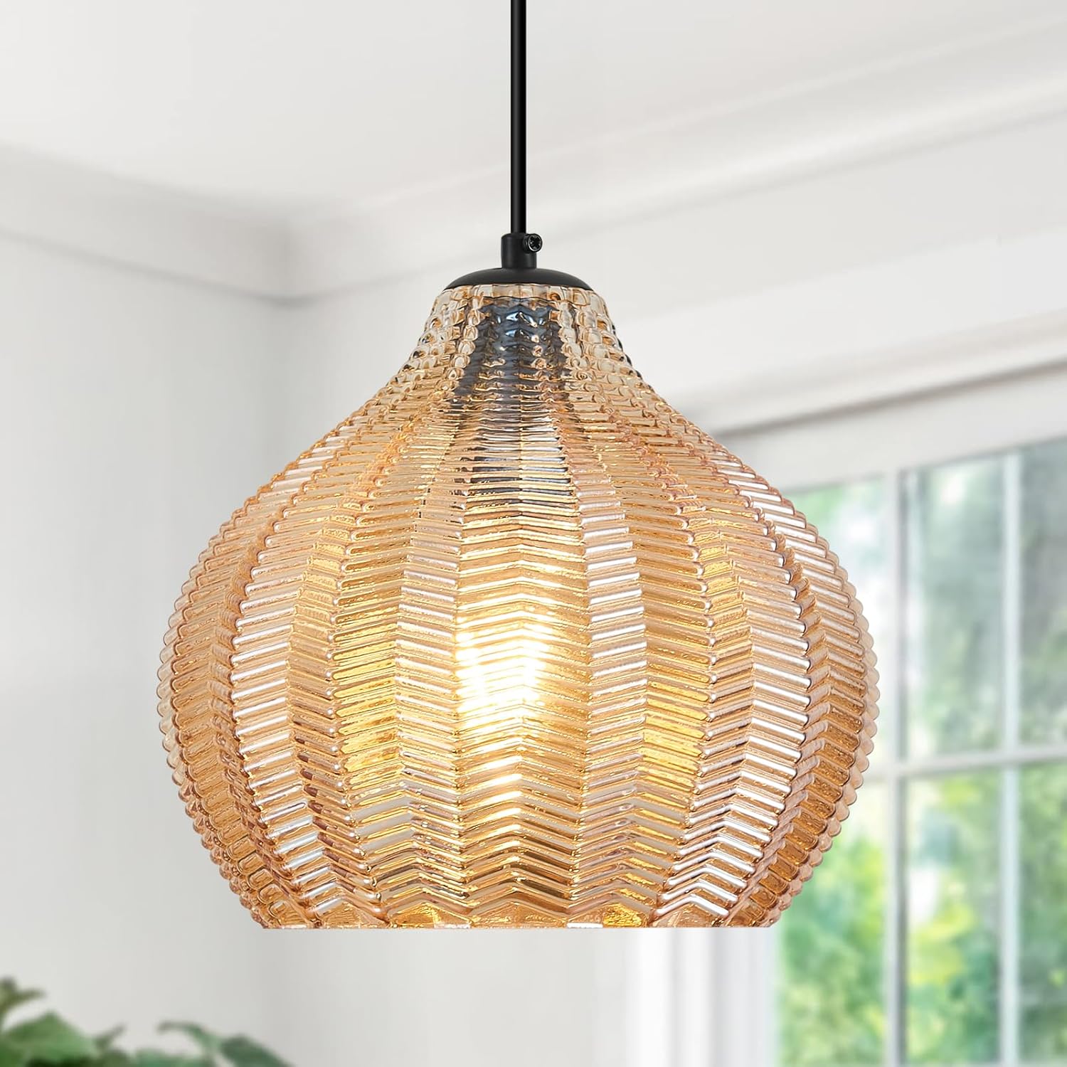 Sfera Lampada Sospesa 26,5cm Stile Rustico - immagine 9