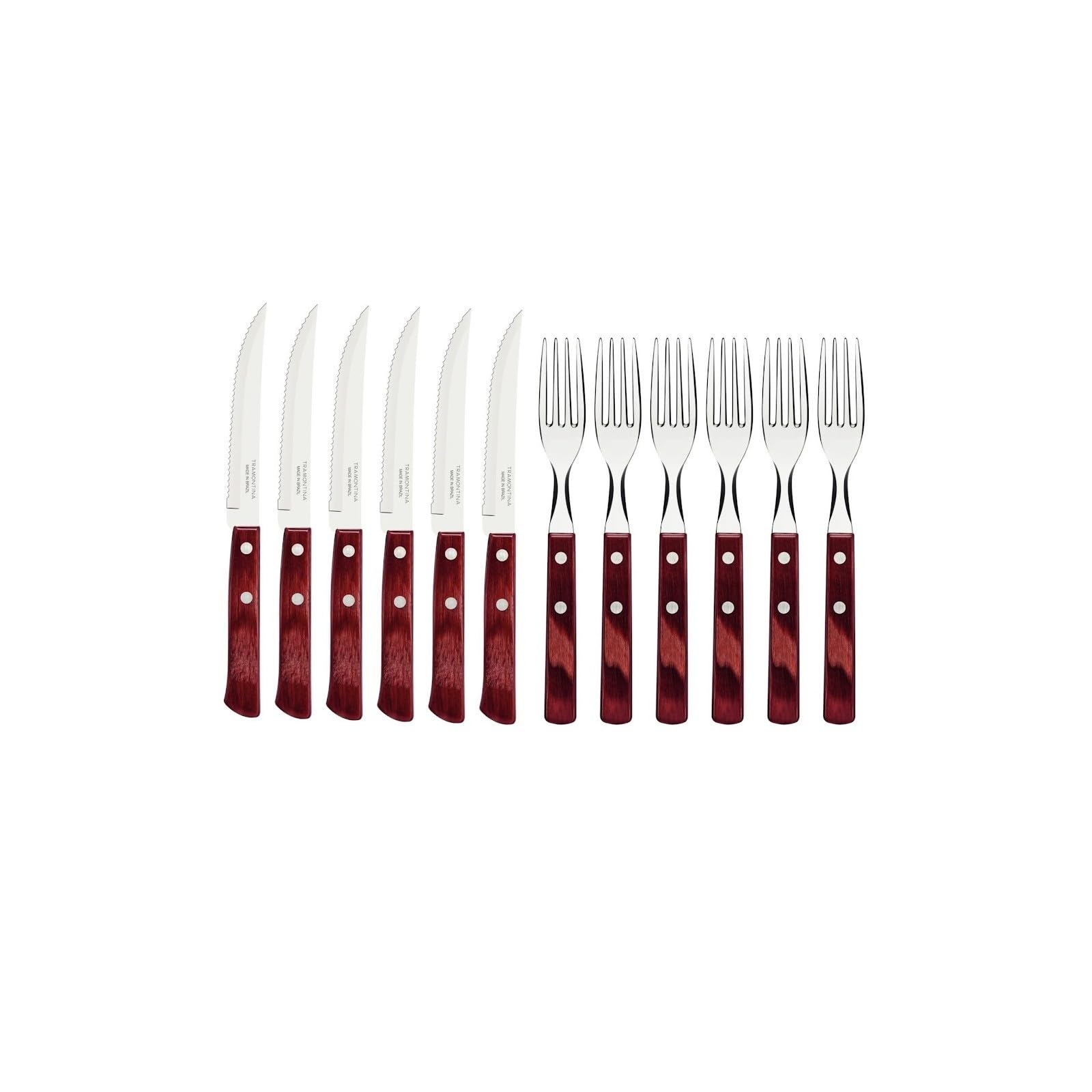 Tramontina 29899/219 - Set da Barbecue, 12 Pezzi, Colore: Rosso