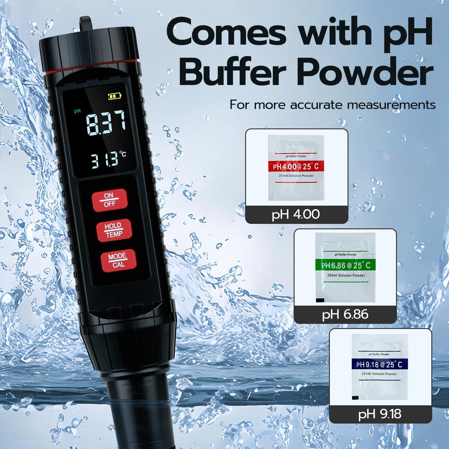 Mcbazel Tester Digitale 7 in 1 Qualità Acqua IP67 | Velz