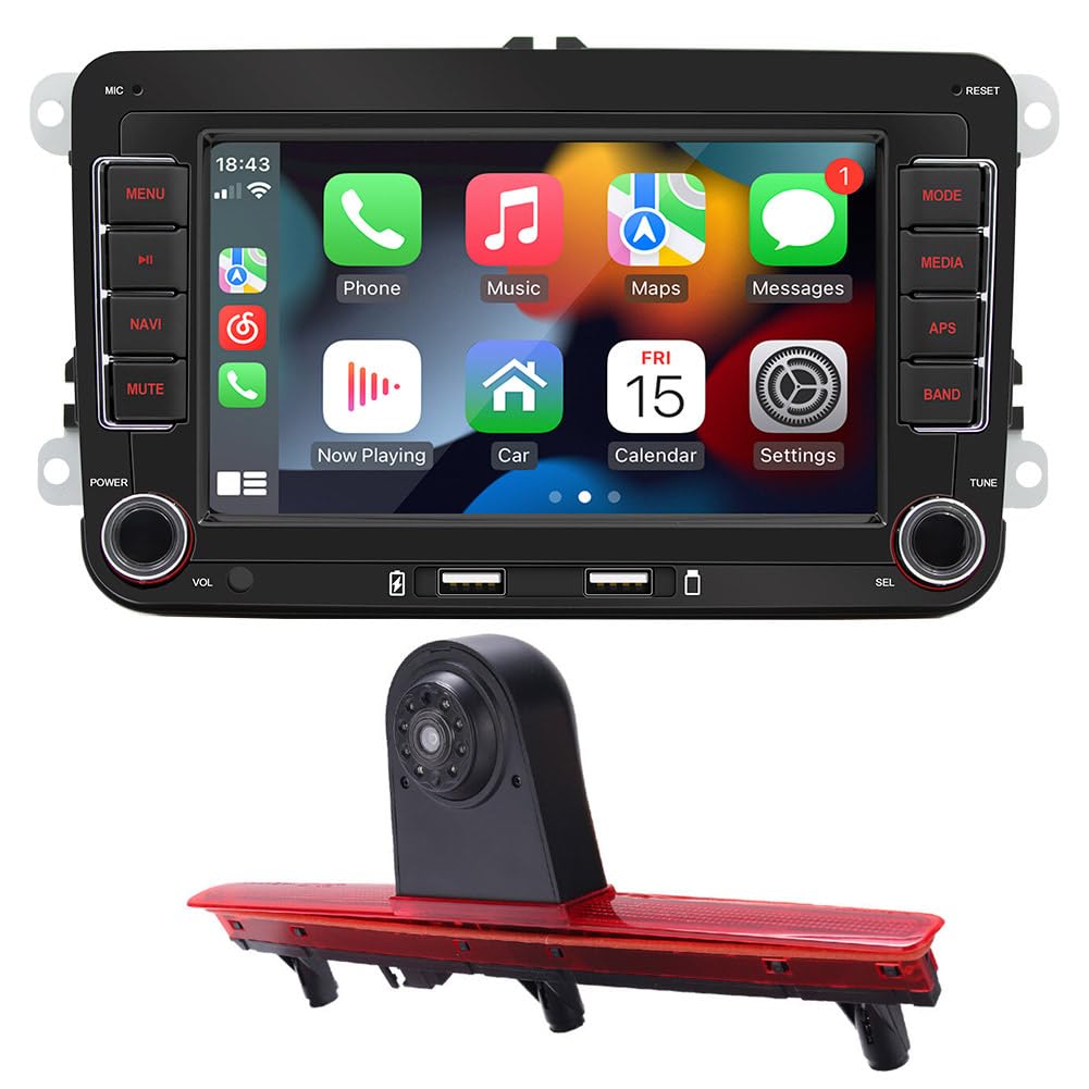Autoradio Android 9" GPS Navigation Carplay per VW Caddy