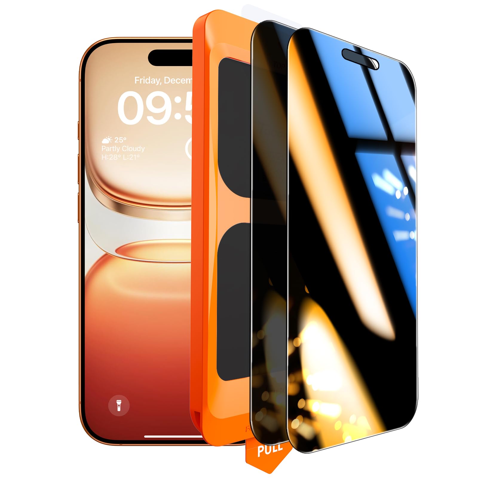 Tocol Privacy Pellicola Vetro Temperato per iPhone 17 Pro