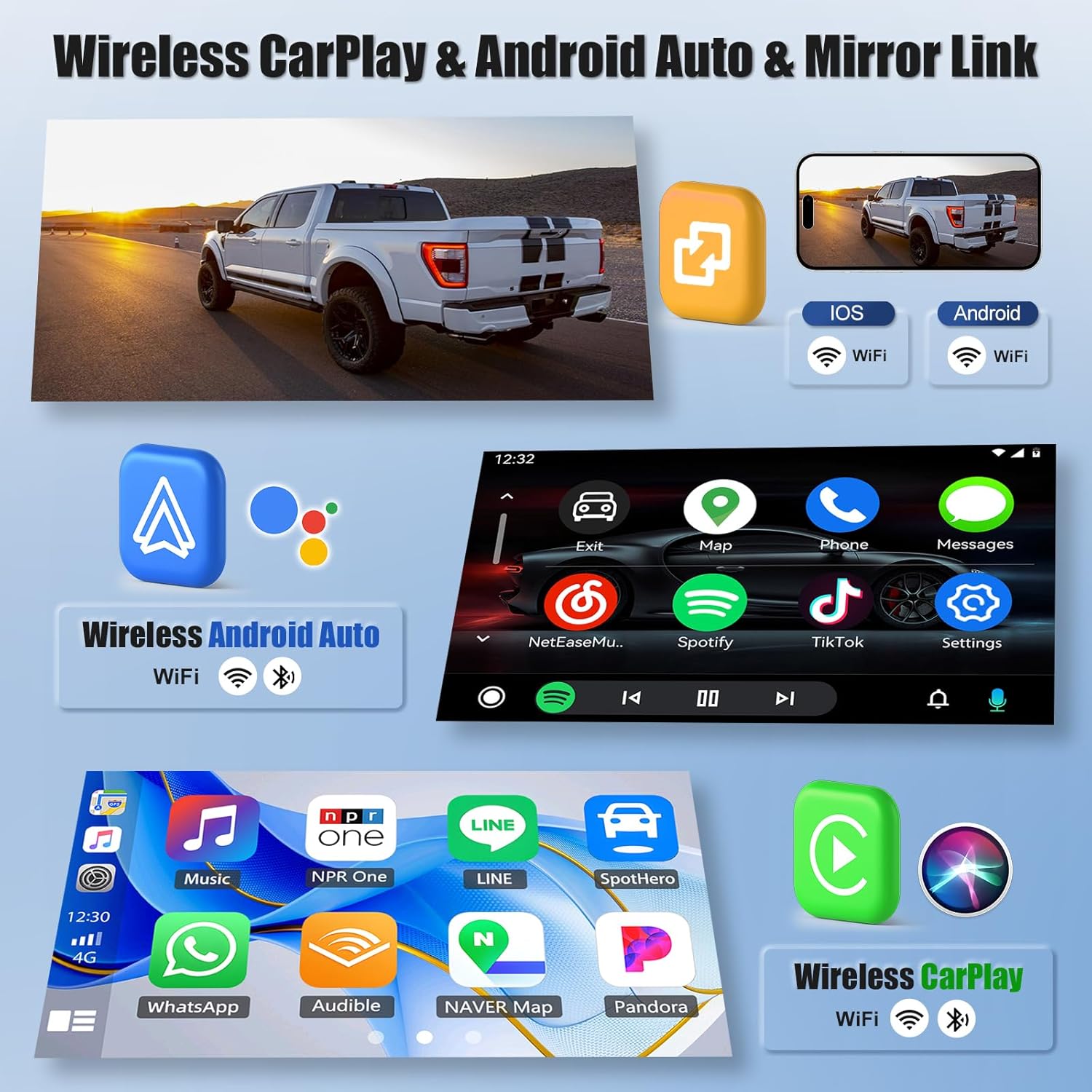 Oiliehu Autoradio Android 15 8 Core per Peugeot 208/2008 - immagine 4