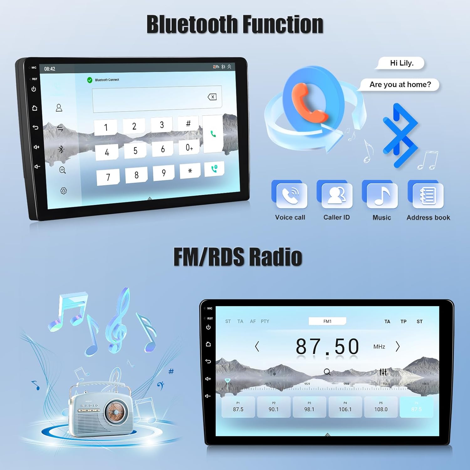 Oiliehu Autoradio Android 15 8 Core per Peugeot 208/2008 - immagine 6