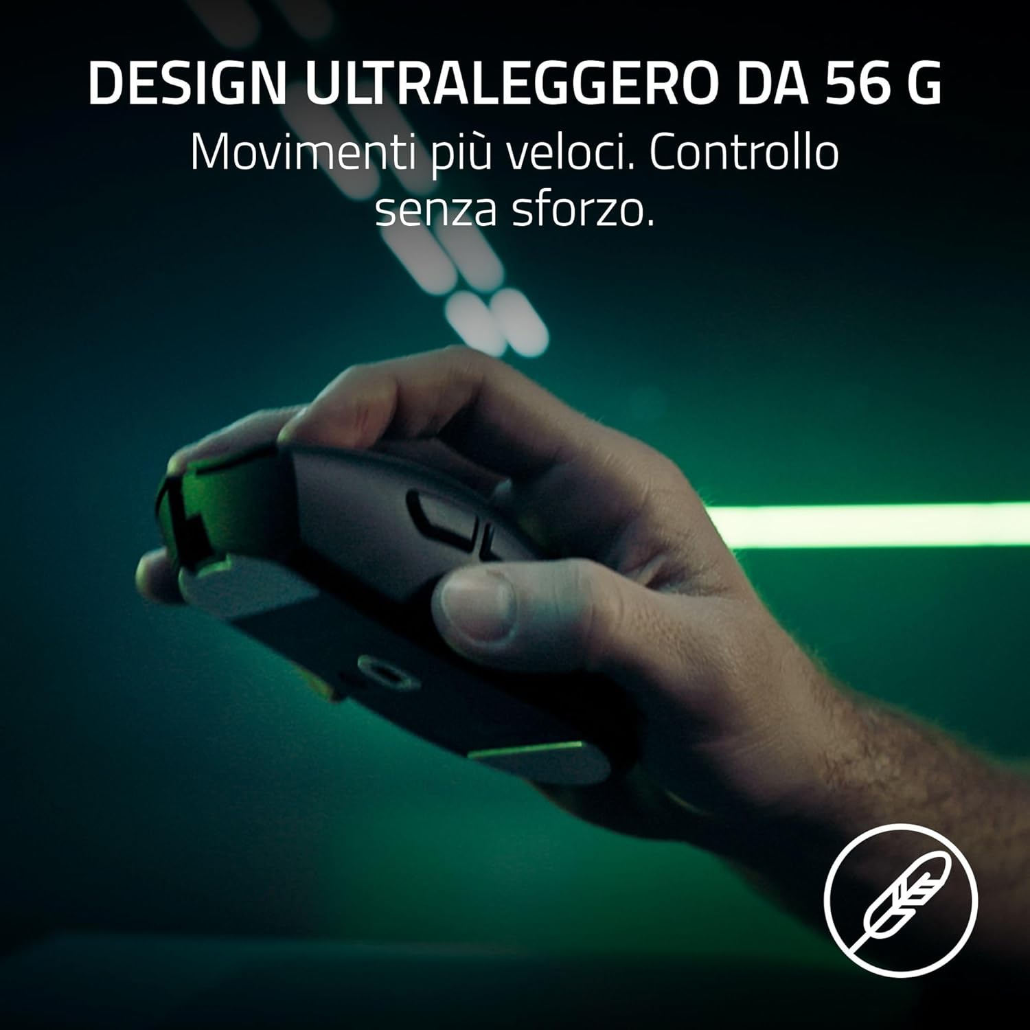 Razer DeathAdder V4 Pro - Mouse Wireless Ergonomico 56g, Nero - immagine 2