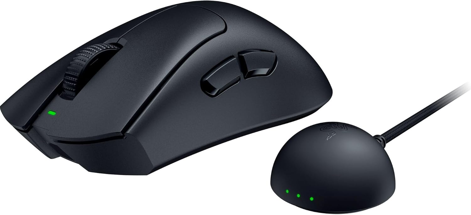 Razer DeathAdder V4 Pro - Mouse Wireless Ergonomico 56g, Nero - immagine 9