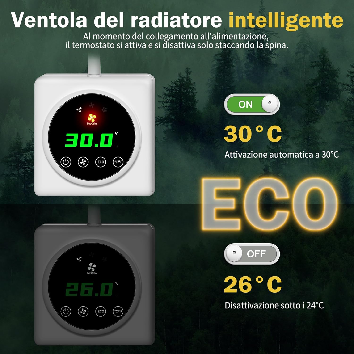 ecoCalm Ventole per Termosifoni 2.0 con Termostati - immagine 2