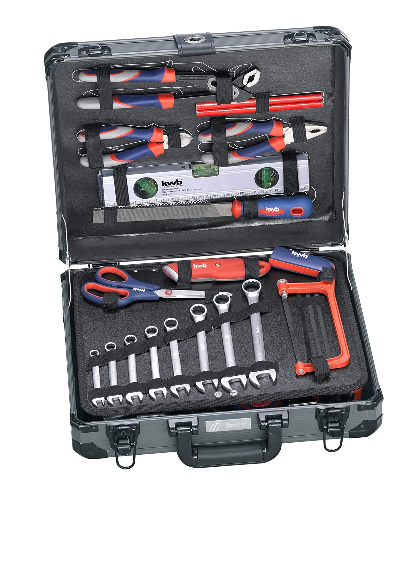 KWB 370760 Valigetta Utensili In Alluminio, 99 Pezzi