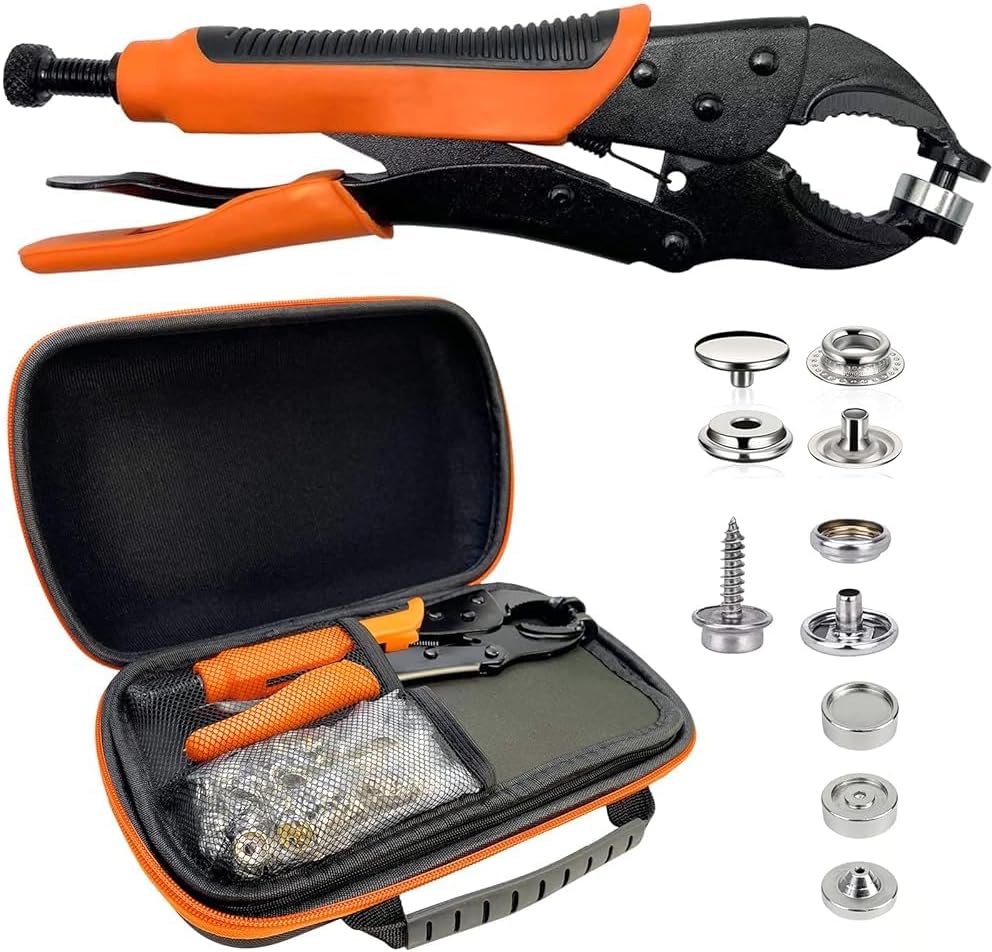 Pinze per Bottoni a Pressione Set con Punzonatura