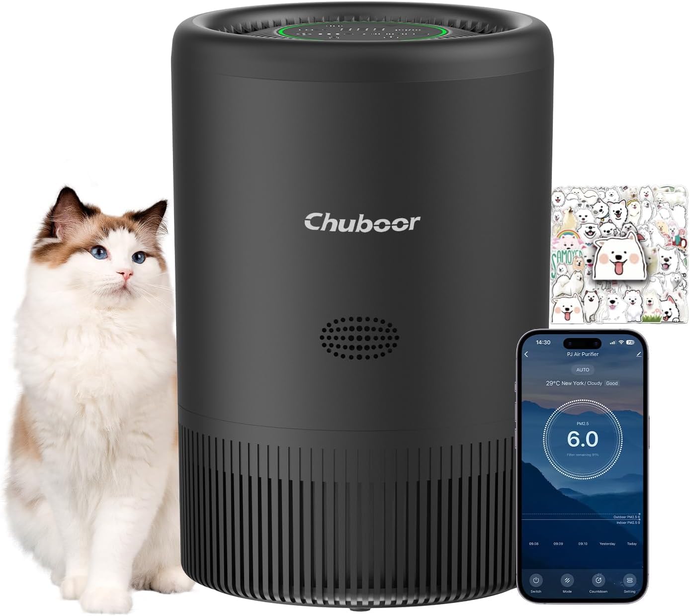 Purificatore d'Aria Anallergico HEPA 240 m³/h CADR