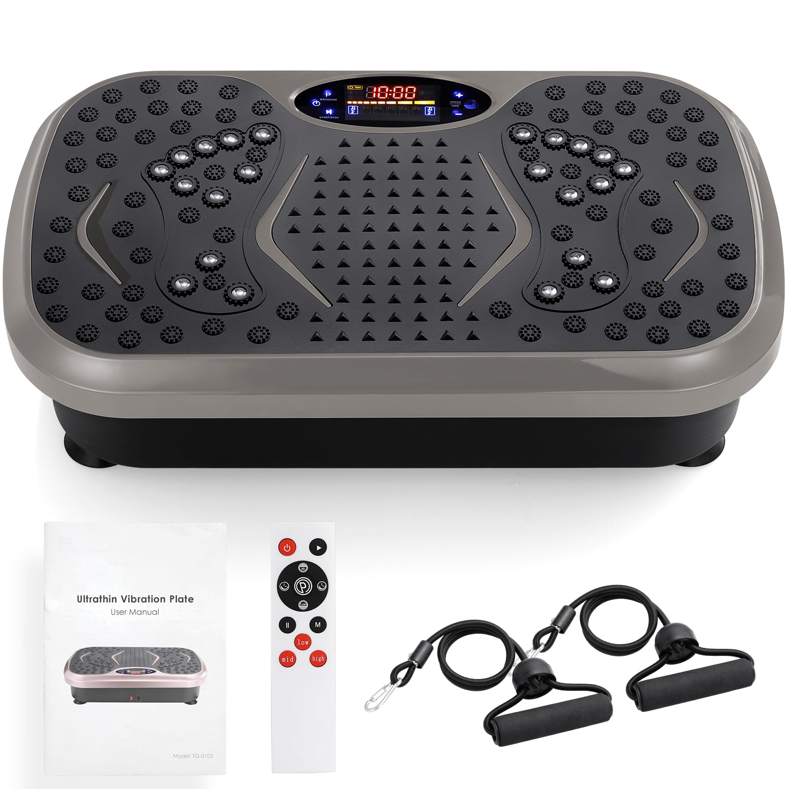 Tlgreen Piastra Vibrante Compatta con Bande di Resistenza