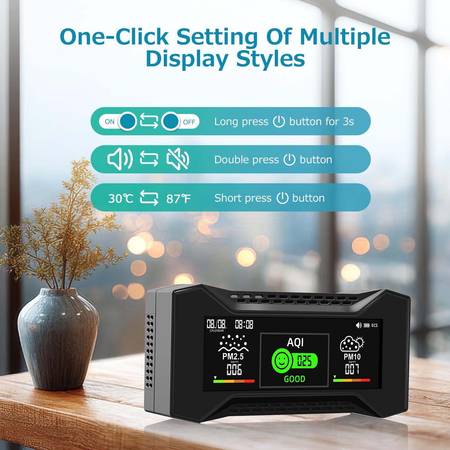 Carefor Monitor Qualità Aria Interna 10-in-1 - immagine 7