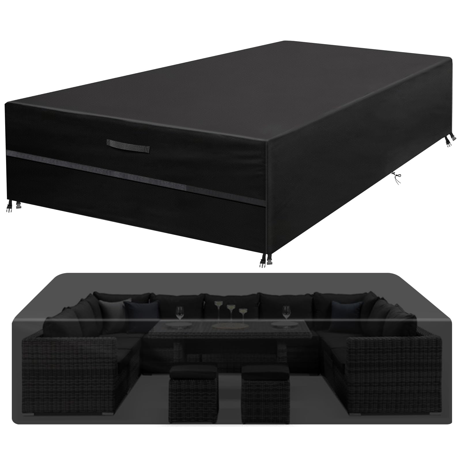 GARPROVM Copertura per Mobili da Giardino 350x260x90cm