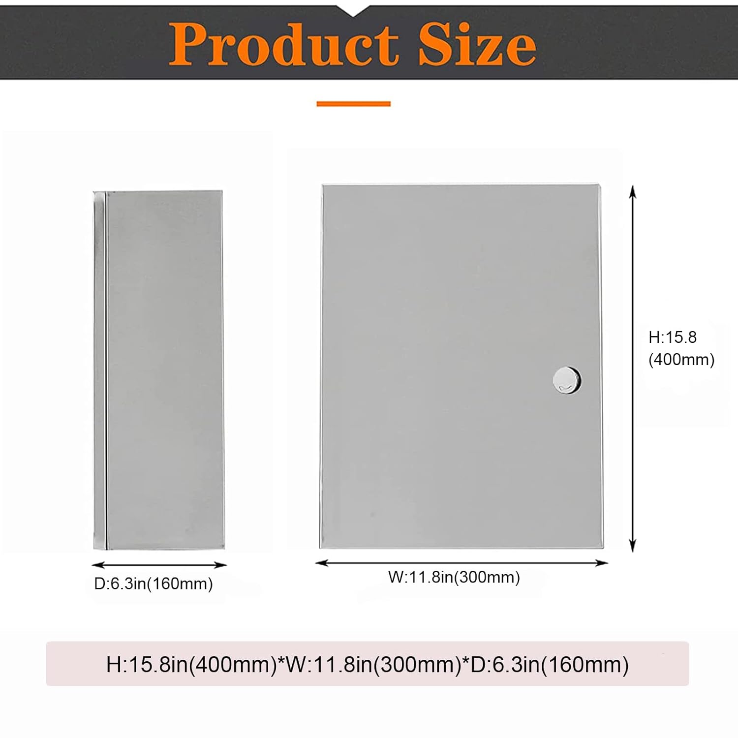 GTYORUS Contenitore Elettrico Interno (Interno 304, 40 * 30 * 16CM) - immagine 3