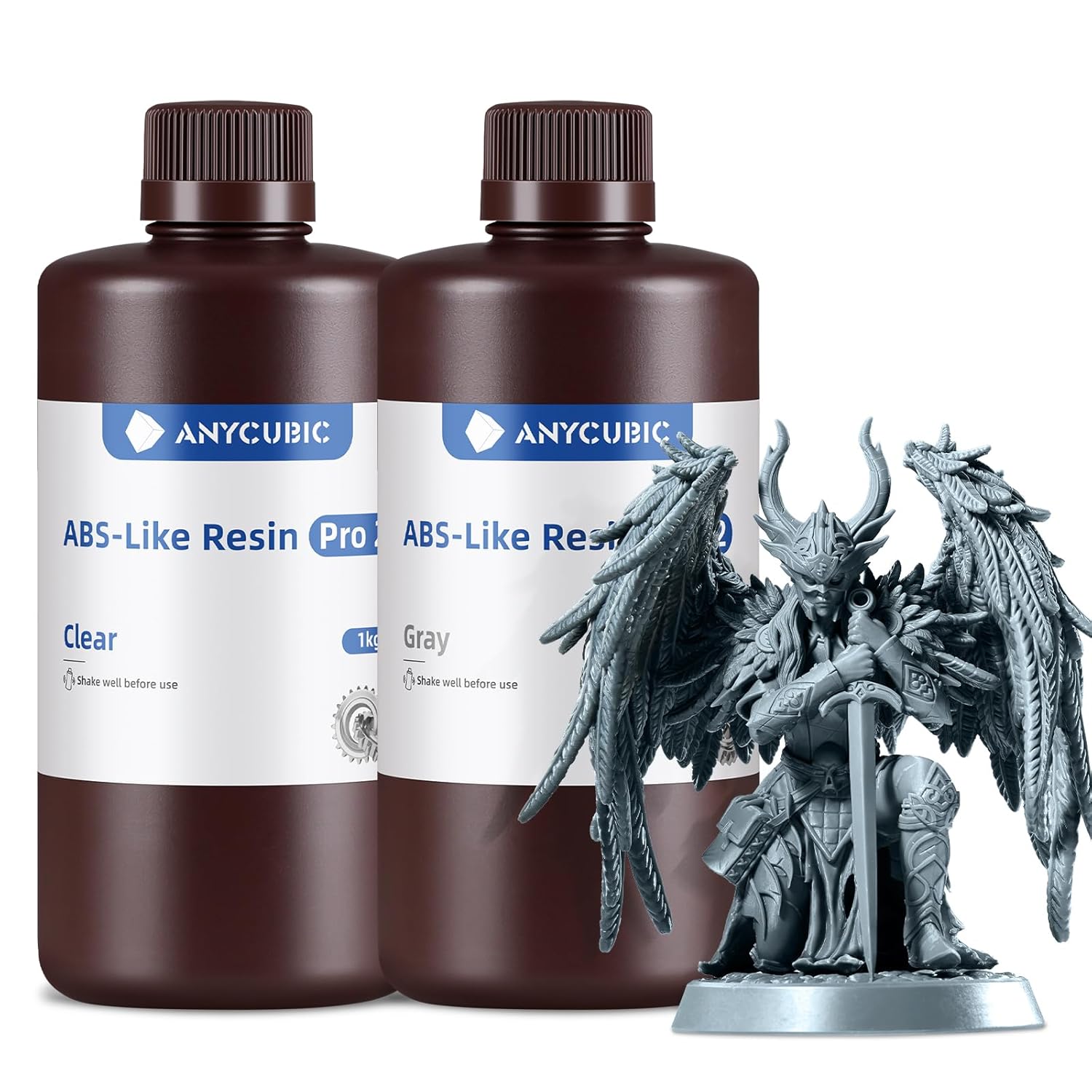 Anycubic Resina ABS-Like Pro 2 per Stampante 3D (Grigio+Traslucido) - immagine 1
