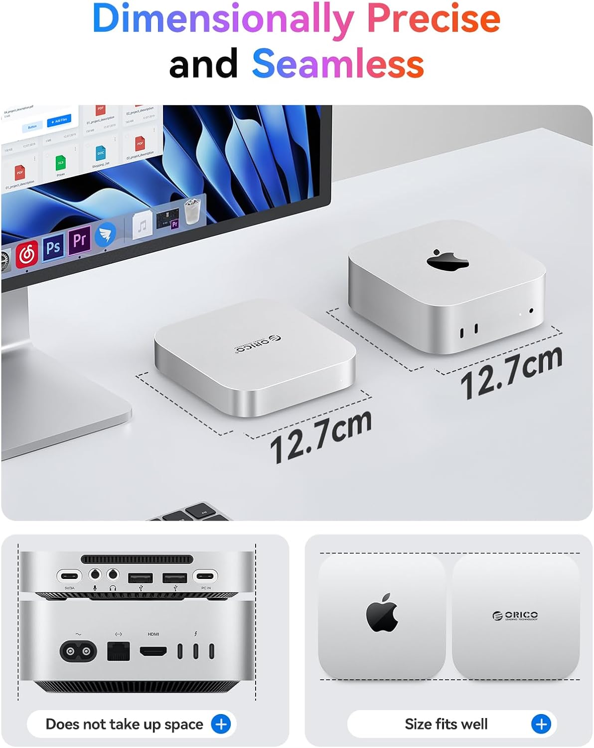 Orico 40Gbps MiniLink Docking Station USB4 per Mac mini M4 - immagine 3