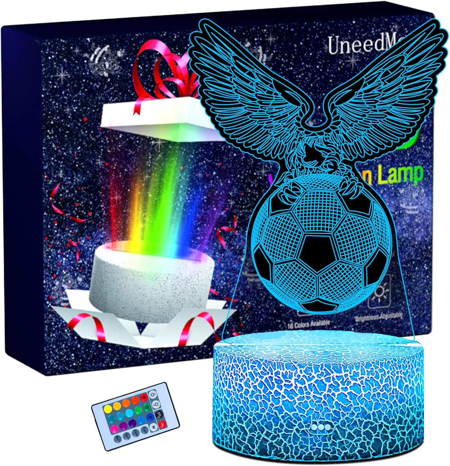 UneedMe Lampada Illusione 3D Pallone da Calcio - immagine 1