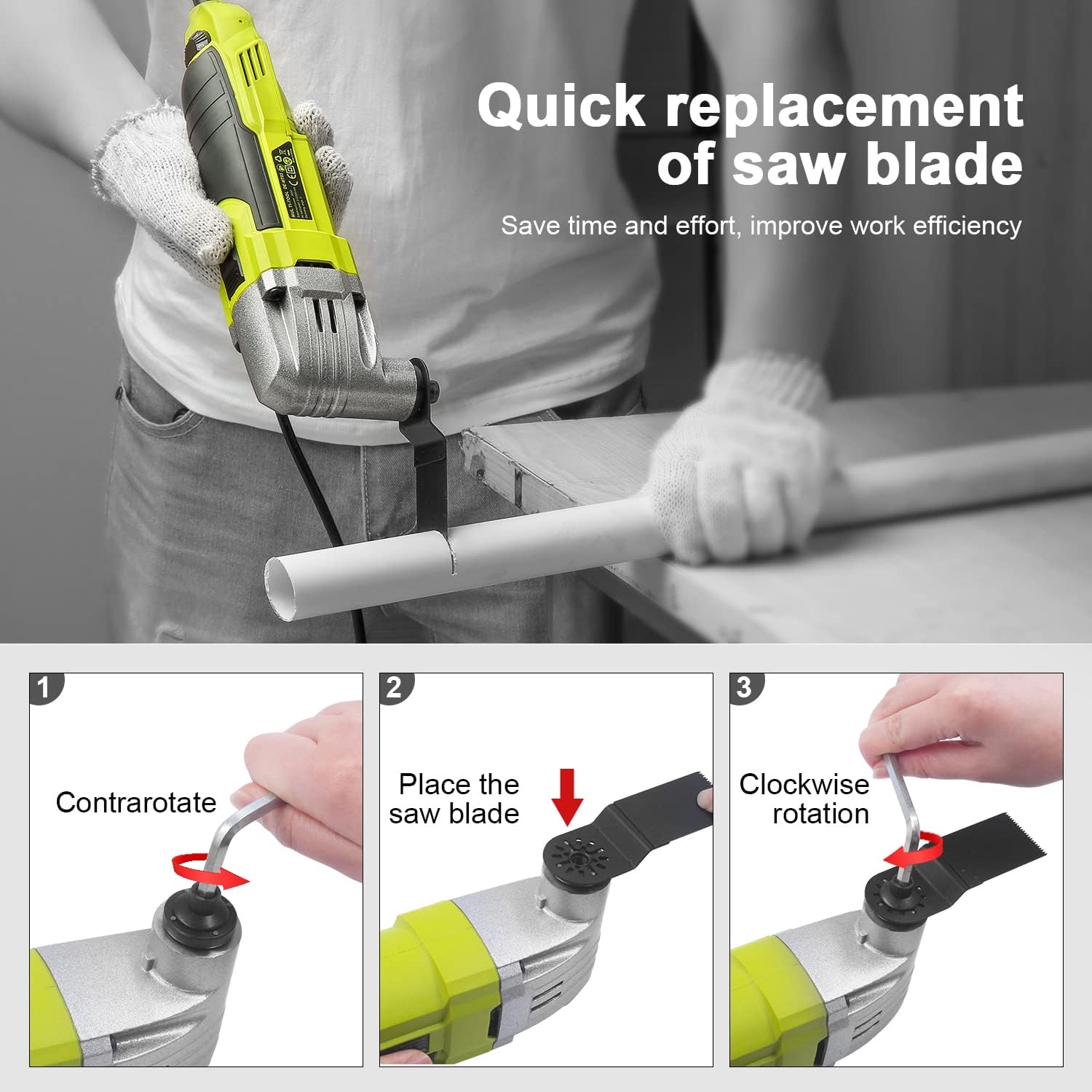 DEWINNER Utensile Multifunzione Oscillante 300W - immagine 2