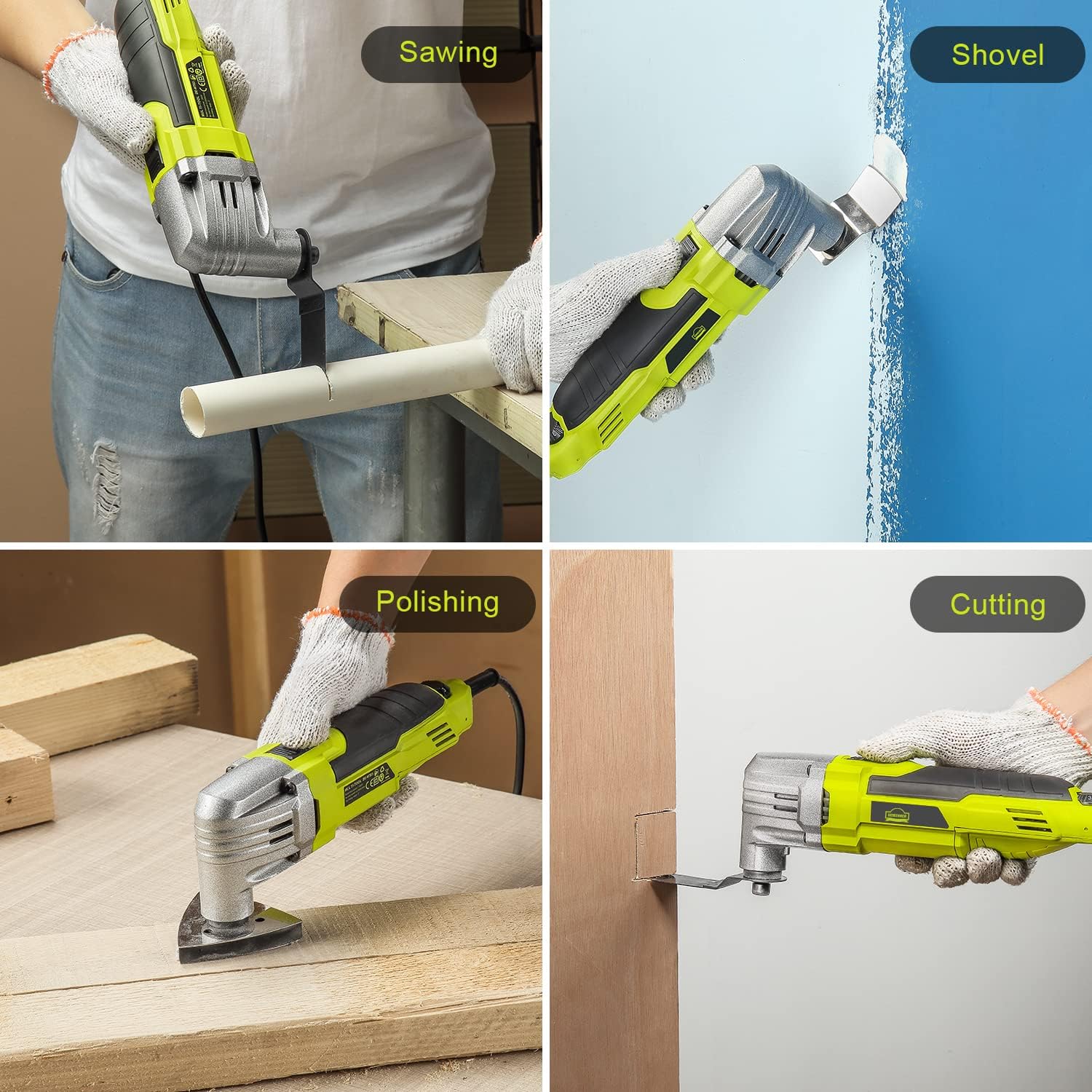 DEWINNER Utensile Multifunzione Oscillante 300W - immagine 7