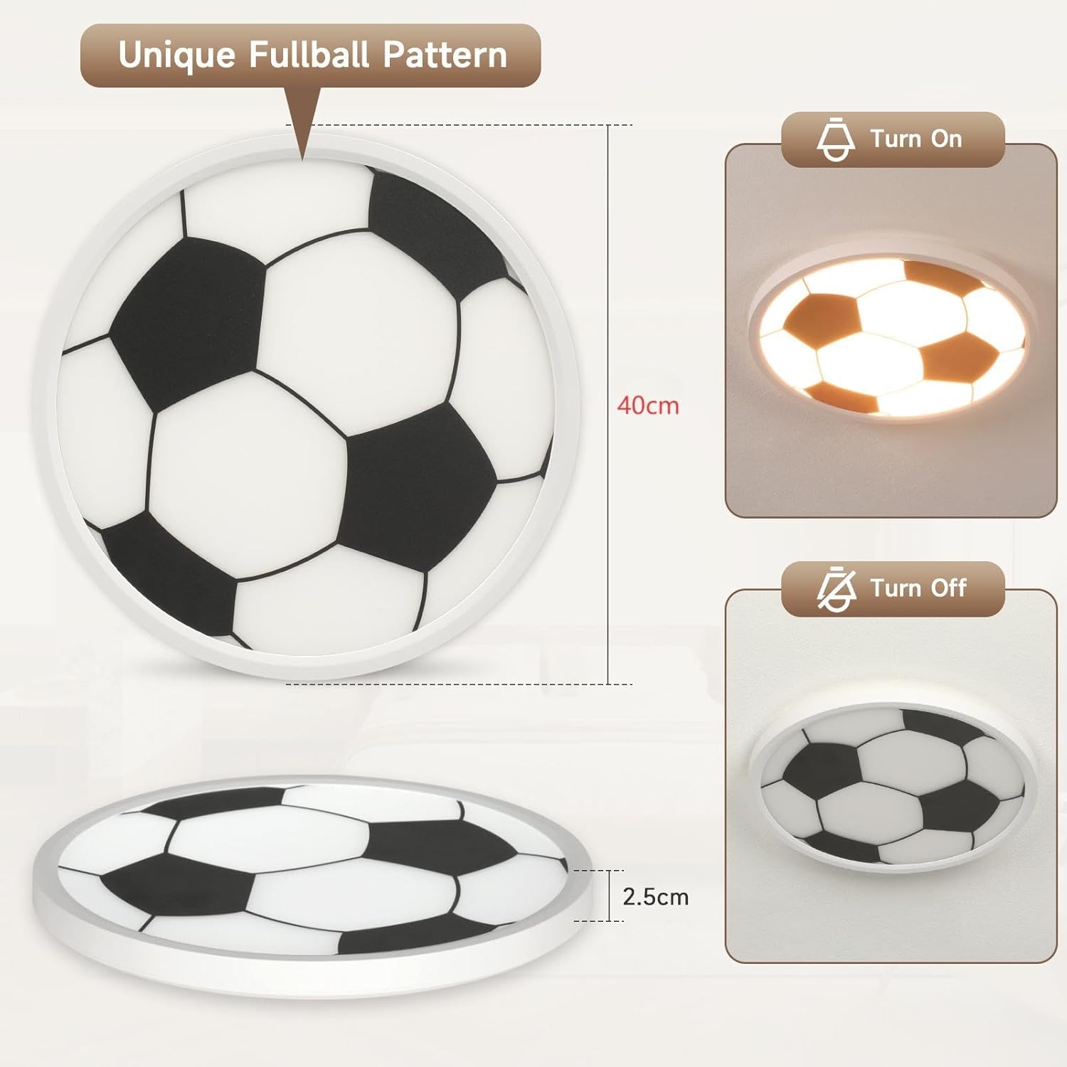 Easy Eagle Plafoniera LED Soffitto 40CM 48W - immagine 3