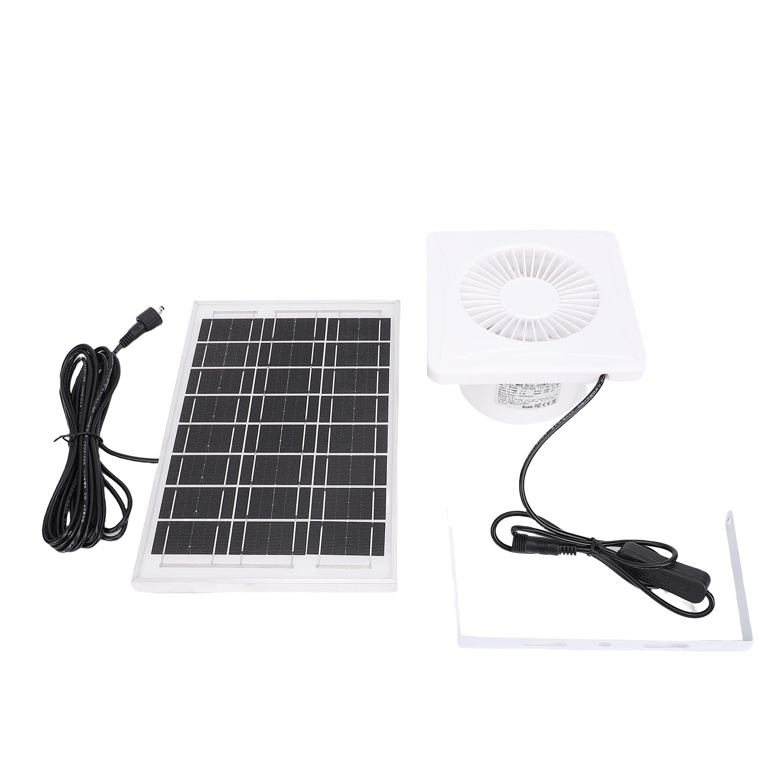 Ventola di Scarico a Energia Solare 6W 4 Pollici