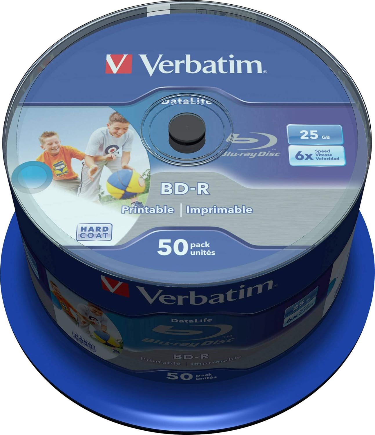 Verbatim BD-R Blu Ray 25GB PRINTABLE - 50 Pezzi - immagine 1