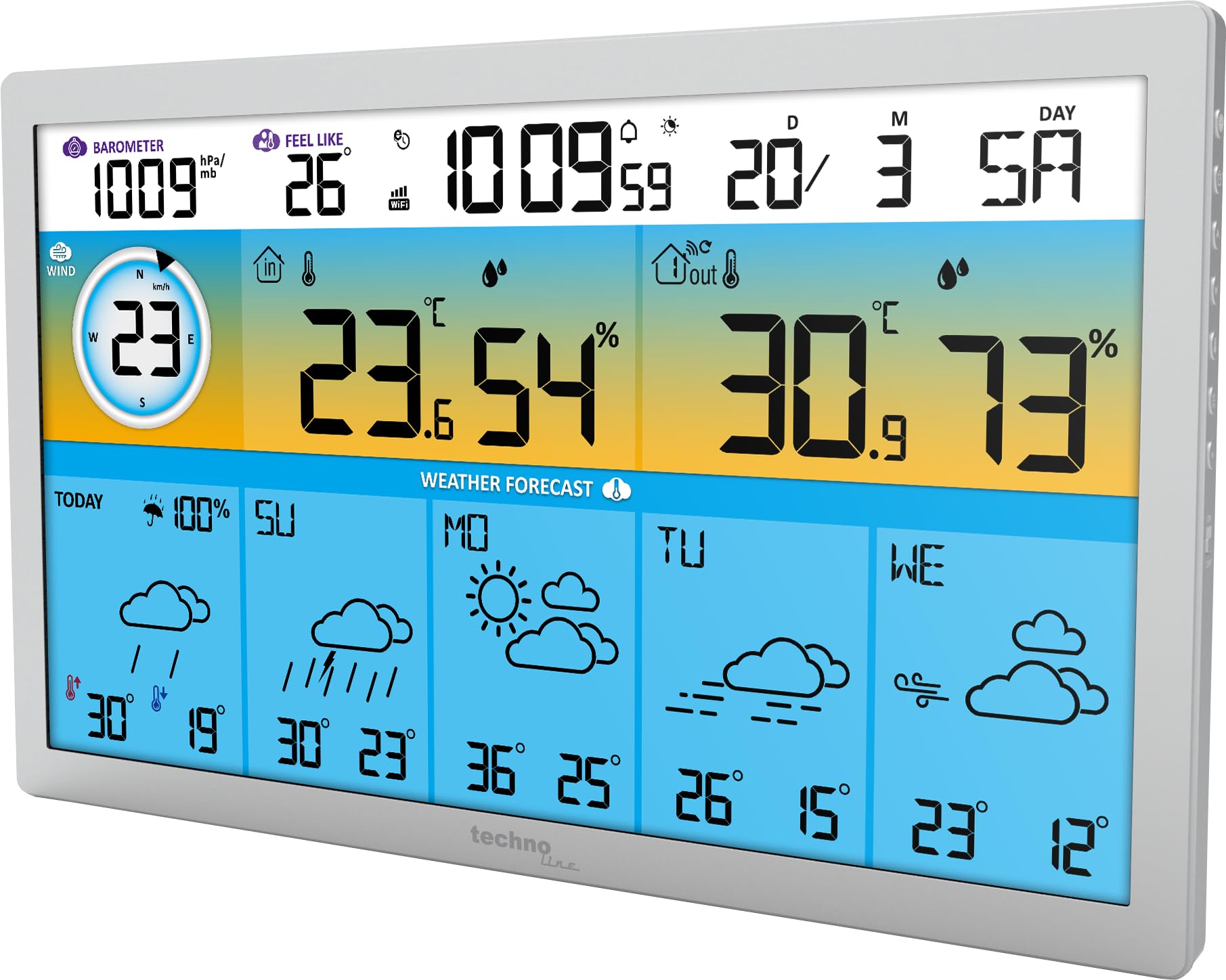 Techno Line WD2500 XXL - Stazione Meteo con App