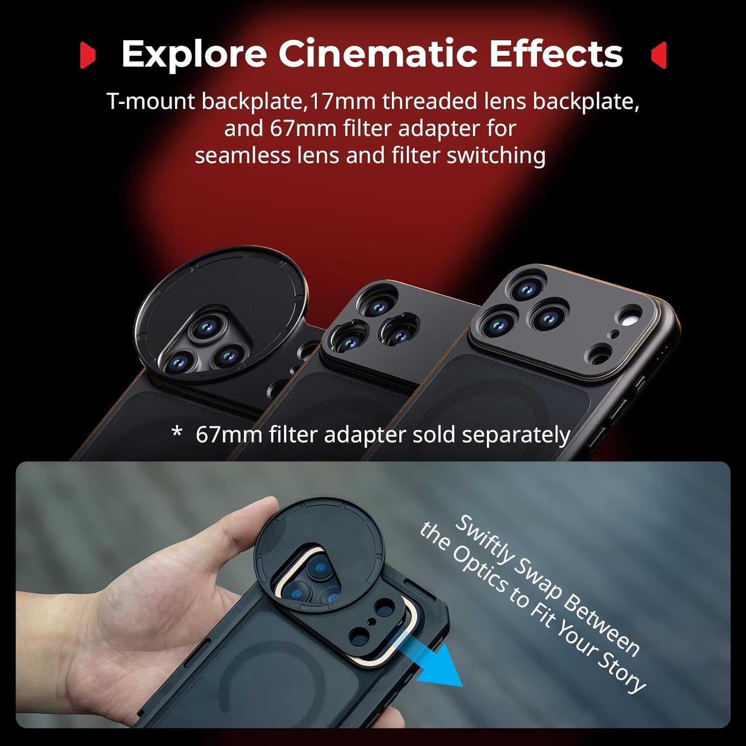 Smallrig Kit Doppia Gabbia Video per iPhone 17 Pro - 5540 - immagine 5