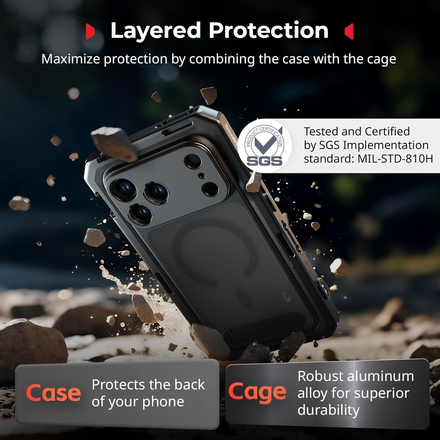 Smallrig Kit Doppia Gabbia Video per iPhone 17 Pro - 5540 - immagine 8