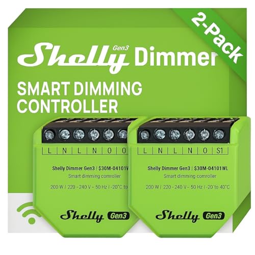 Shelly Dimmer Gen3 Doublepack - Smart Dimmer WLAN
